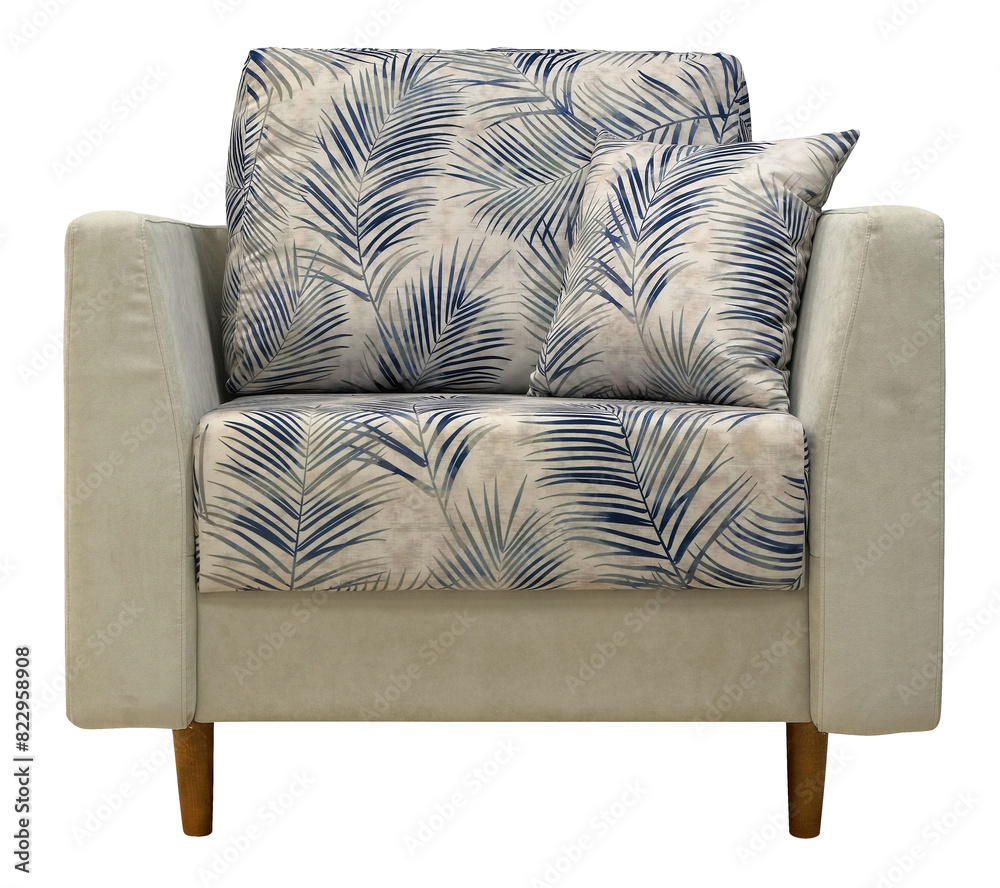 Wall mural Armchair isolated on white background. Including clipping path