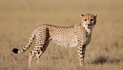 A Cheetah With Its Ears Flattened Back Ready To A Upscaled 8