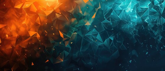 Dive into a World Where Geometry Meets Art with This Stunning Multicolored Triangle Design