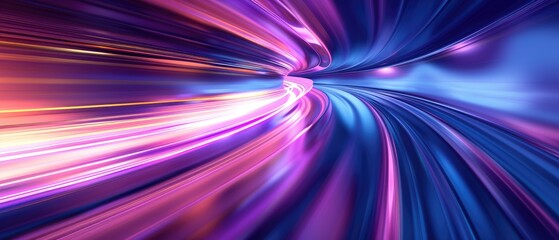 Experience the Rush of Cyber Velocity in This Luminous Abstract Design