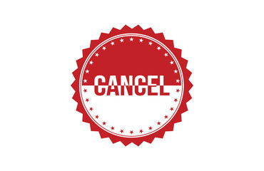 Cancel red ribbon label banner. Open available now sign or Cancel tag.