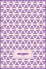 Obraz premium unique ornaments pattern with lovely purple dominant color