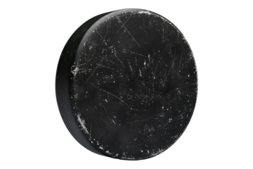 hockey puck isolated on a white background
