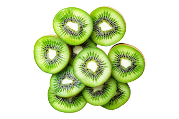 Kiwi Slice isolated on a white background