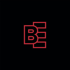 eb letter vector logo abstract