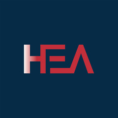 Letter HEA creative logo design vector