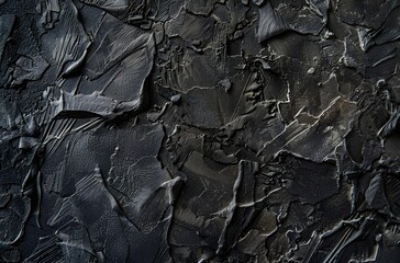 Abstract Black Background with Rough Texture and Dark Gray Tones