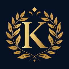 Luxurious letter logo design vector Icon illustration