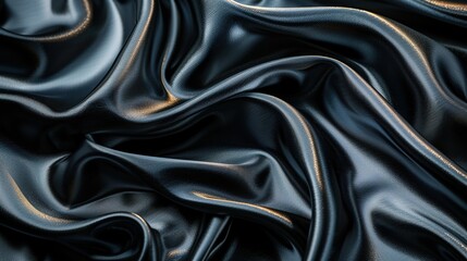 Obraz premium black with abstract, holographic shapes