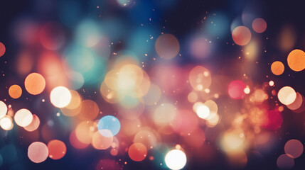 The background was a defocused, colourful blend of glowing light and blurred bokeh, creating an...