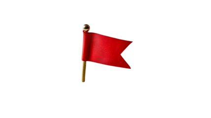 flag pin isolated on a transparent background