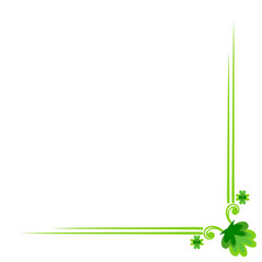 Obraz premium Clover Leaf Frame Decoration
