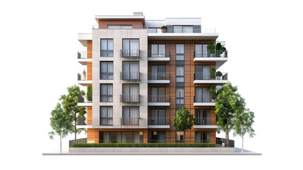 realty flat apartment isolated on a transparent background