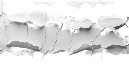 stylish ripped torn paper isolated on a transparent background