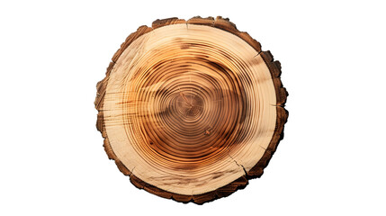 Naklejka premium wood circle isolated on a transparent background
