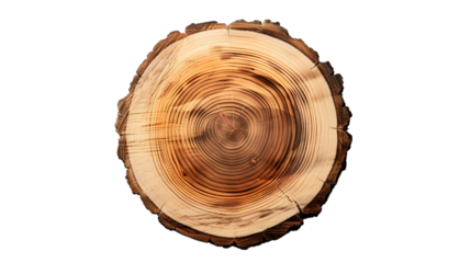 wood circle isolated on a transparent background