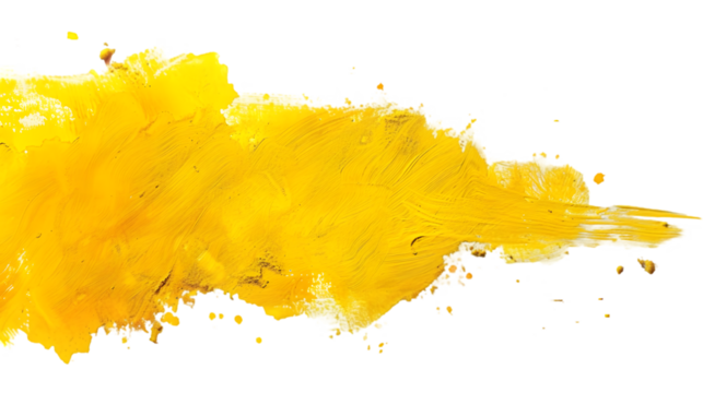 yellow graphic text box isolated on a transparent background