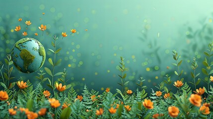 Earth day banner. Vector concept for graphic and web design, business presentation, marketing and print material, social media