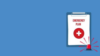 Emergency plan paper documents 