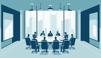 Fototapeta premium Concept vector illustration of business situation. 
