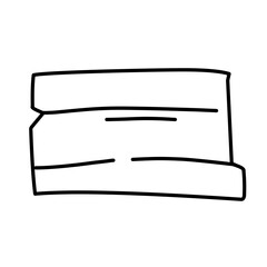 hand drawn wooden sign