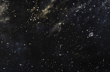 Vintage Black Background with Scratches and Dust Texture