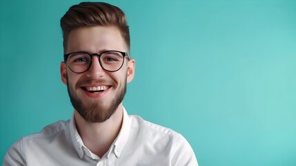 Obraz premium Confident and Positive Young Business Professional Smiling in Office