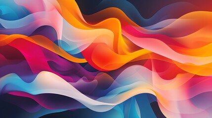 an abstract backdrop illustration with multi-colored design shapes