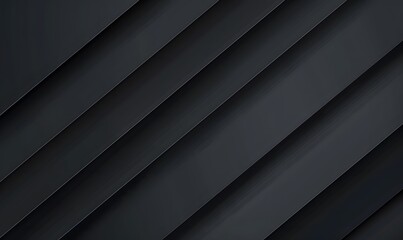 Obraz premium Abstract Black Layered Design on Black Background