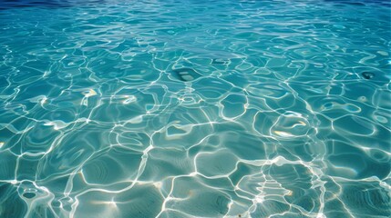 The sea is as clear as glass reflecting blue and turquoise