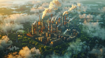 The factory is located in a beautiful valley