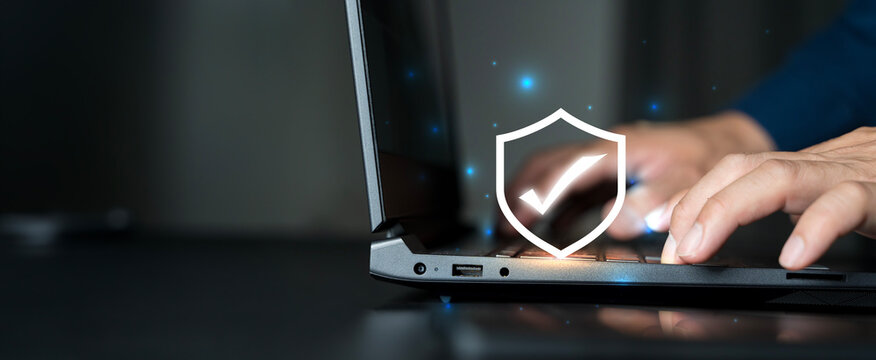 Safety quality management concept. Certified guarantee approval or Secure access system.