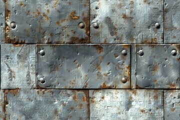 Seamless Metal Texture Patterns with Realistic Metallic Variations
