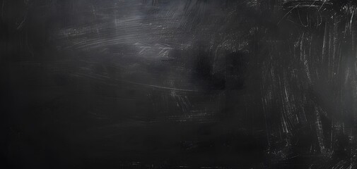 High-Resolution Black Chalkboard Background with Space for Text