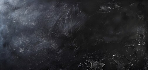 Black Chalkboard Background with Space for Text