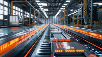 Conveyor systems involves implementing a smart warehouse management system that utilizes augmented reality technology for package identification during picking and delivery processes.