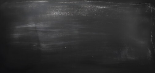 Black Chalkboard Background Texture for School or Office