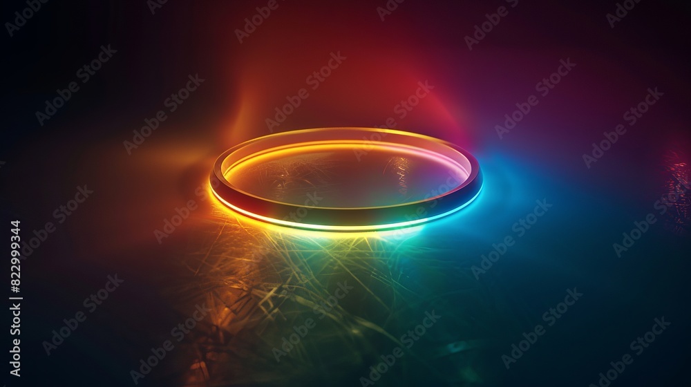Canvas Prints overlay of a ring of light.