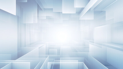 Fototapeta premium Modern white and light grey square overlapped pattern on background with shadow. white background. Minimal geometric white light background abstract design. Elegant white and grey Background.