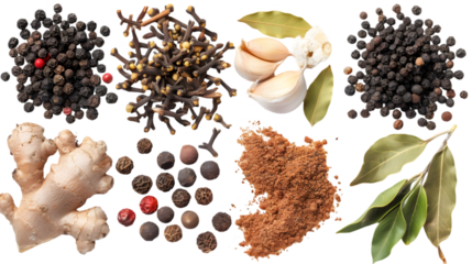 Garam masala, minced spice blend, mix black pepper, coriander, cumin, garlic granules, allspice, sea ​​salt, ground chili peppers, cinnamon, cloves grain, chopped ginger, bay leav