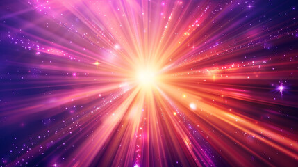 Fototapeta premium colorful glowing. Magical explosion with colorful speed glow. Abstract star or sun. Explosion effect. Fast motion effect. Overlays, overlay, light transition, effects sunlight, lens flare, light. 