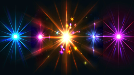 Obraz premium high speed blue light effect. Futuristic Light Effect. Colorful Lens Flare. Star, Explosion and Electric. Blue light technology background. High speed. Radial motion blur background. 