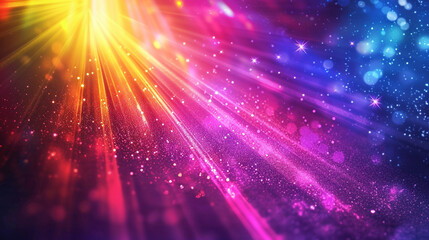 Abstract neon light rays background. purple glowing light burst explosion on black background. abstract flare light rays.