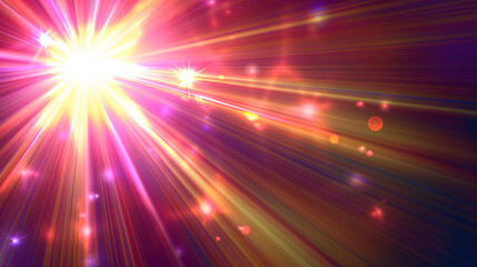 glowing light burst Realistic sun rays. colorful sun ray glow abstract shine light effect starburst sbeam sunshine glowing. Special lens flash, light effect. The flash flashes rays and searchlight. 