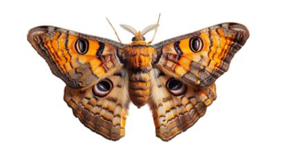 moth isolated on a transparent background