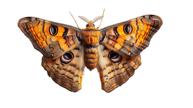 moth isolated on a transparent background