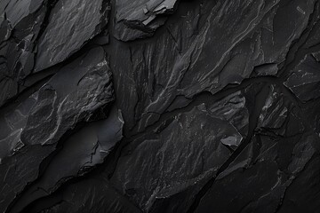 Black Slate Stone Texture for Design and Decoration