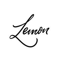 Handwritten script featuring the word Lemon in elegant and stylish typography
