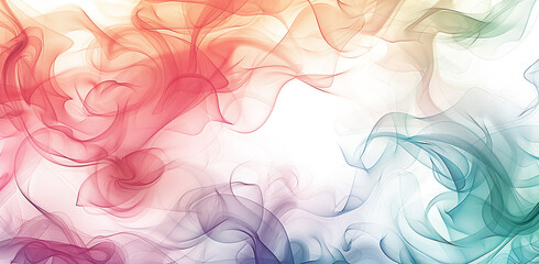 Abstract colorful smoke artistic floating in the air isolated on white background ,Mixed smoke colorful isolated on white and transparent background ,A colorful smoke with the word smoke