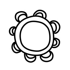 Music hand drawn doodle icon